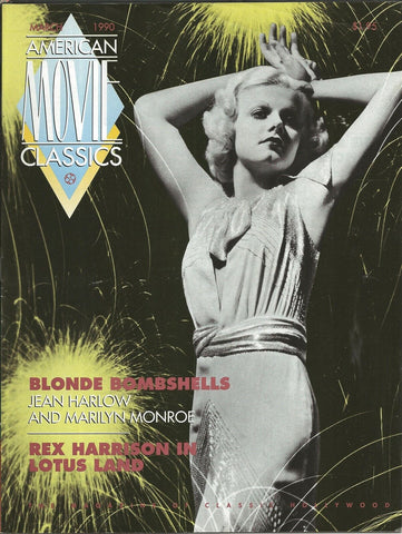 ORIGINAL Vintage Mar 1990 AMC Magazine Jean Harlow Marilyn Monroe Doris Day