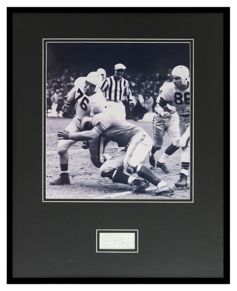 Marion Motley Signed Framed 16x20 Photo Display Cleveland Browns