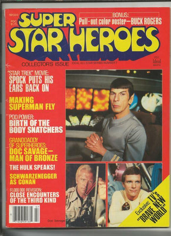 ORIGINAL Vintage 1979 Ideal Super Star Heroes Magazine w/ Buck Rogers Poster