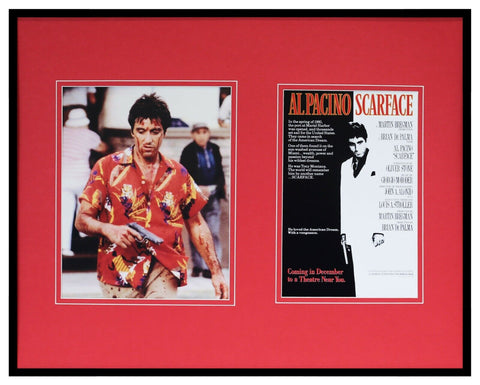 Scarface Al Pacino Framed 16x20 Photo Poster Set