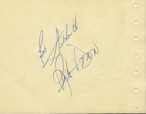 Joe Morgan Bob Gebhard + 2 Signed Vintage Album Page