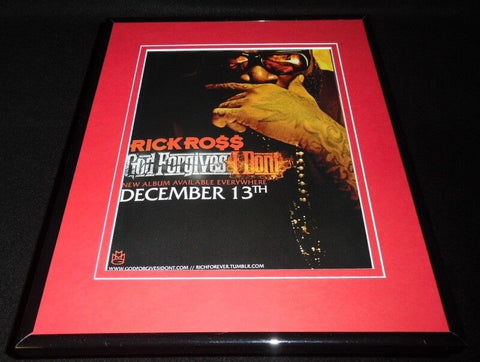 Rick Ross 2012 God Forgives I Don't Framed 11x14 ORIGINAL Vintage Advertisement