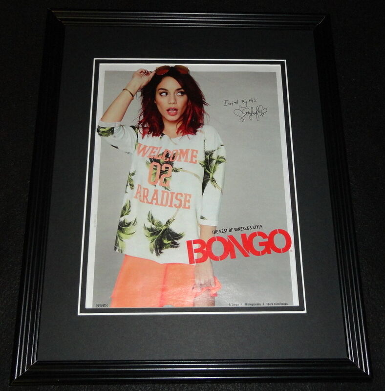 Vanessa Hudgens Facsimile Signed Framed 2015 Bongo Advertising Display