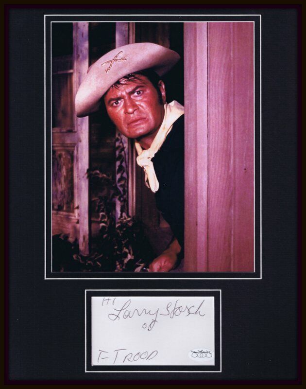 Larry Storch Signed Framed 11x14 Photo Display JSA F Troop