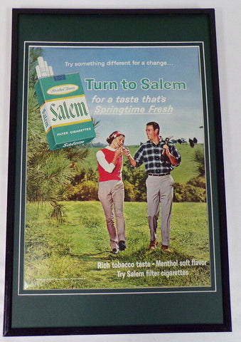 1965 Salem Filter Cigarettes Framed 11x17 ORIGINAL Vintage Advertising Poster