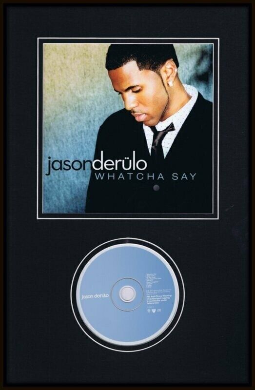 Jason Derulo Framed 11x17 Whatcha Say CD & Photo Display