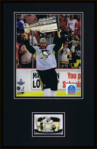 Jordan Staal Framed 11x17 Worn Penguins Jersey & Stanley Cup Photo Display 