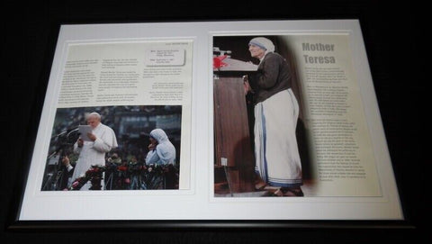 Mother Teresa Framed 12x18 Photo Display 