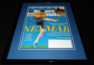 Neymar 11x14 Framed ORIGINAL 2017 Sports Illustrated Magazine Cover