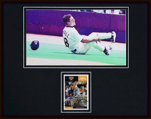 Jason Kendall Signed Framed 11x14 Breaking Ankle Photo Display Pirates