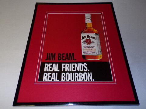 1999 Jim Beam Bourbon Framed 11x14 ORIGINAL Advertisement