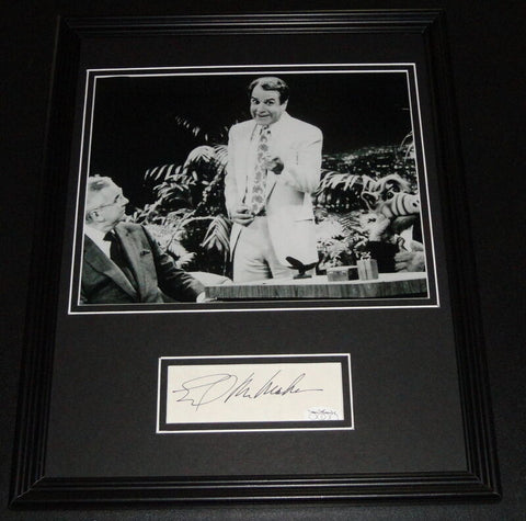 Ed McMahon Signed Framed 11x14 Photo Display JSA w/ ALF & Rich Little