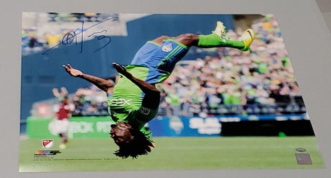 Obafemi Martins Signed 16x20 Photo Seattle Sounders Mill Creek Signing