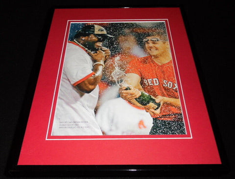 David Ortiz & Papelbon Framed 11x14 Photo Display 2007 Red Sox Division Clinch