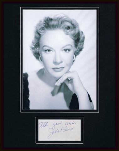 Jo Van Fleet Signed Framed 11x14 Photo Display East of Eden Cool Hand Luke 