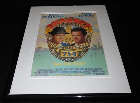 Dragnet 1987 11x14 Framed ORIGINAL Vintage Advertisement Dan Aykroyd Tom Hanks