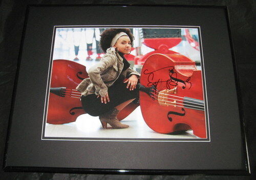 Esperanza Spalding Signed Framed 11x14 Photo Grammy Award