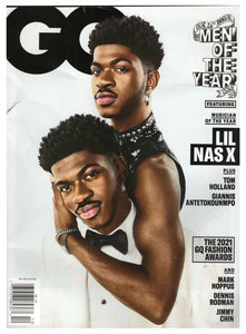 February 2022 GQ Magazine Newsstand Lil Nas X Tom Holland Giannis