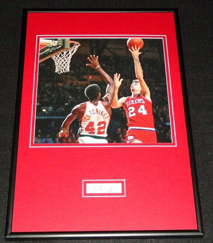 Bobby Jones Signed Framed 12x18 Photo Display 76ers