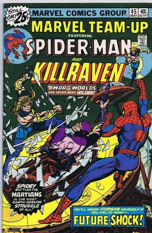 Marvel Team Up #45 ORIGINAL Vintage 1976 Spiderman Killraven