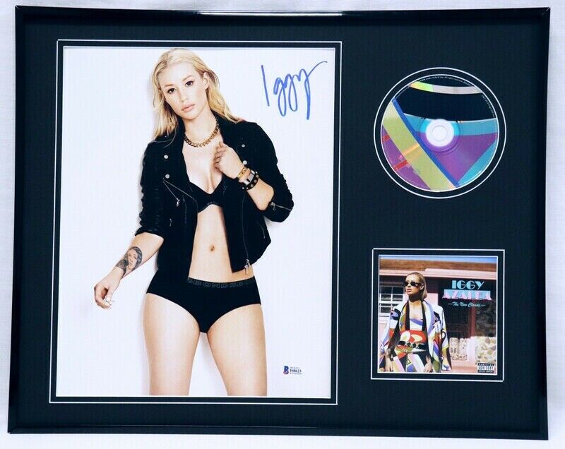 Iggy Azalea Signed Framed 16x20 New Classic CD & Photo Display BAS