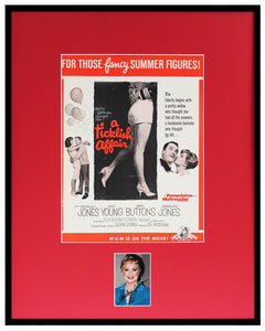 Shirley Jones Signed Framed 16x20 ORIGINAL 1963 A Ticklish Affair Ad Display