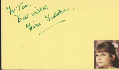 Fiona Fullerton Signed Vintage 3x5 Index Card JSA A View to a Kill James Bond