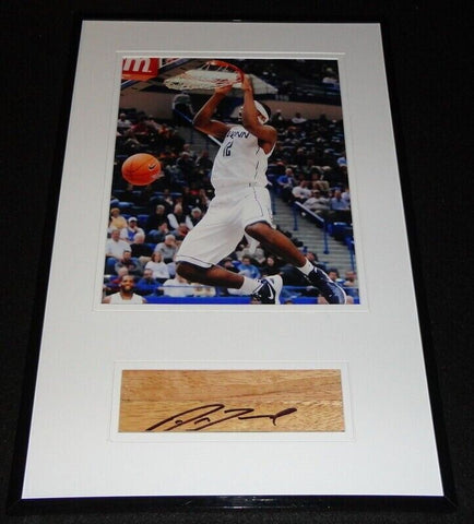 Andre Drummond Signed Framed 11x17 Floorboard & Photo Display UConn Pistons