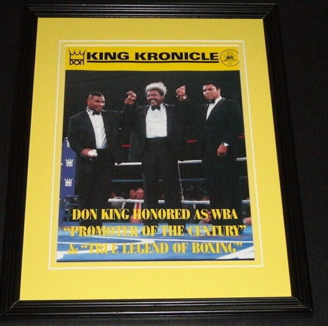 Don King Mike Tyson & Muhammad Ali Framed 11x14 Photo Display 