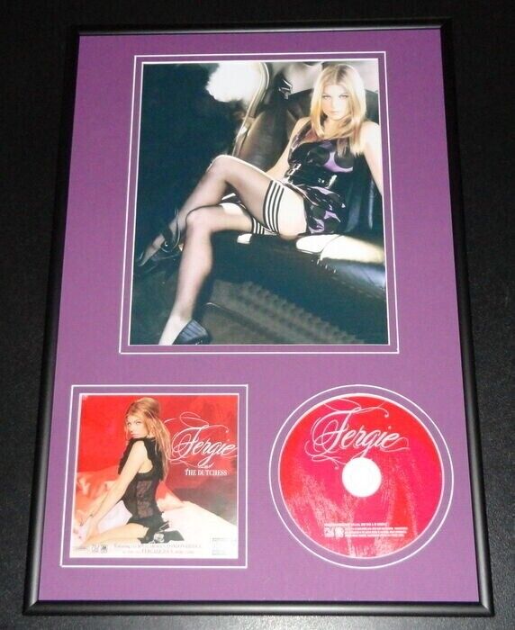 Fergie Stockings Framed 12x18 CD & Photo Display Black Eyed Peas