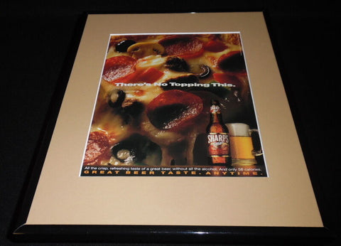 1993 Miller Sharp's Beer Framed 11x14 ORIGINAL Vintage Advertisement