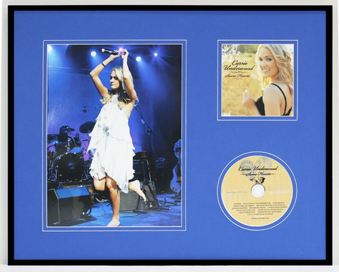 Carrie Underwood Framed 16x20 Some Hearts CD & Barefoot Concert Photo Display 