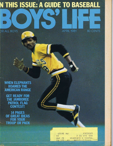 ORIGINAL Vintage Apr 1981 Boys Life Magazine Omar Moreno Pirates