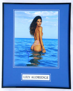 Lily Aldridge Signed Framed 16x20 Bikini Photo Poster Display AW