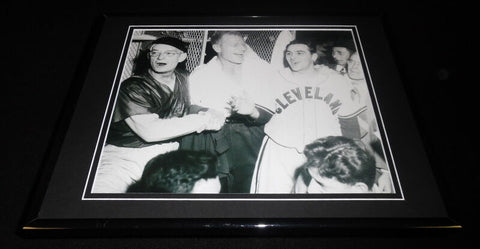 Bill Veeck Lou Boudreau 1948 World Series Indians Framed 11x14 Photo Display 