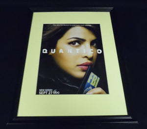 Quantico 2015 ABC Premiere 11x14 Framed ORIGINAL Advertisement Priyanka Chopra B