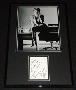 Lara Flynn Boyle Signed Framed Handwritten Note & Photo Display Twin Peaks