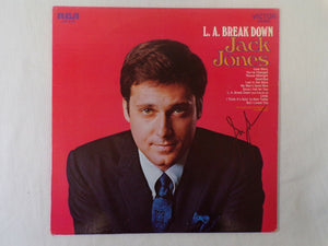 Jack Jones LA Breakdown Signed Vinyl Record Album JSA 