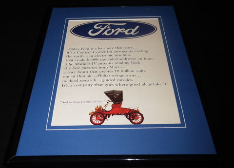 1966 Ford Motors 11x14 Framed ORIGINAL Vintage Advertisement