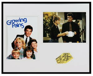 Alan Thicke Signed Framed 16x20 Photo Set Growing Pains with cast