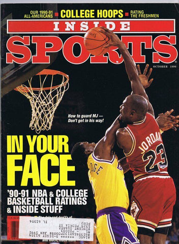 ORIGINAL Vintage October 1990 Inside Sports Magazine Michael Jordan 