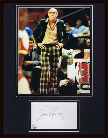 Dr Jack Ramsay Signed Framed 11x14 Photo Display Trailblazers St Joe's 76ers