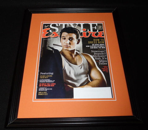 Miles Teller Framed 11x14 ORIGINAL 2015 Esquire Magazine Cover Fantastic Four