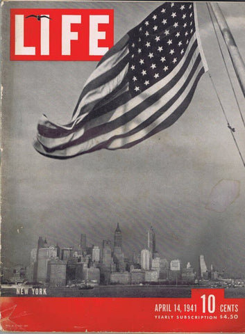 ORIGINAL Vintage April 14 1941 Life Magazine New York