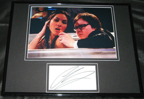 Clark Duke Signed Framed 11x14 Photo Display w/ Olivia Munn JSA