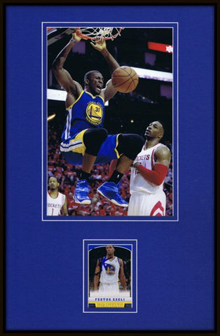 Festus Ezeli Signed Framed 11x17 Photo Display Warriors