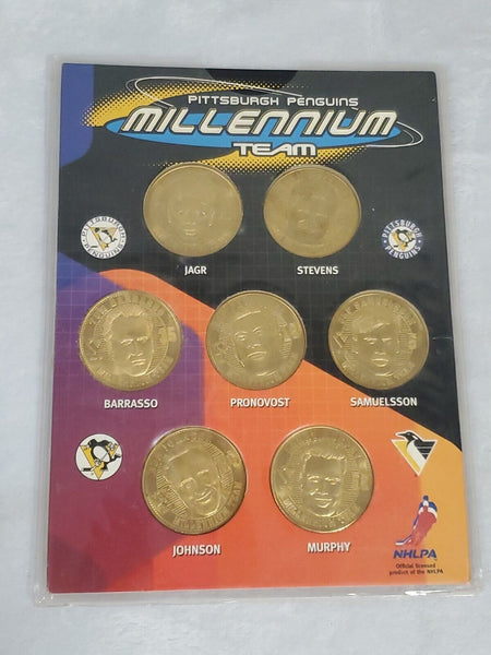 VINTAGE Pittsburgh Penguins Millennium Team Coin Set Mario Lemieux Jagr