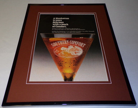 1989 Southern Comfort Framed 11x14 ORIGINAL Vintage Advertisement