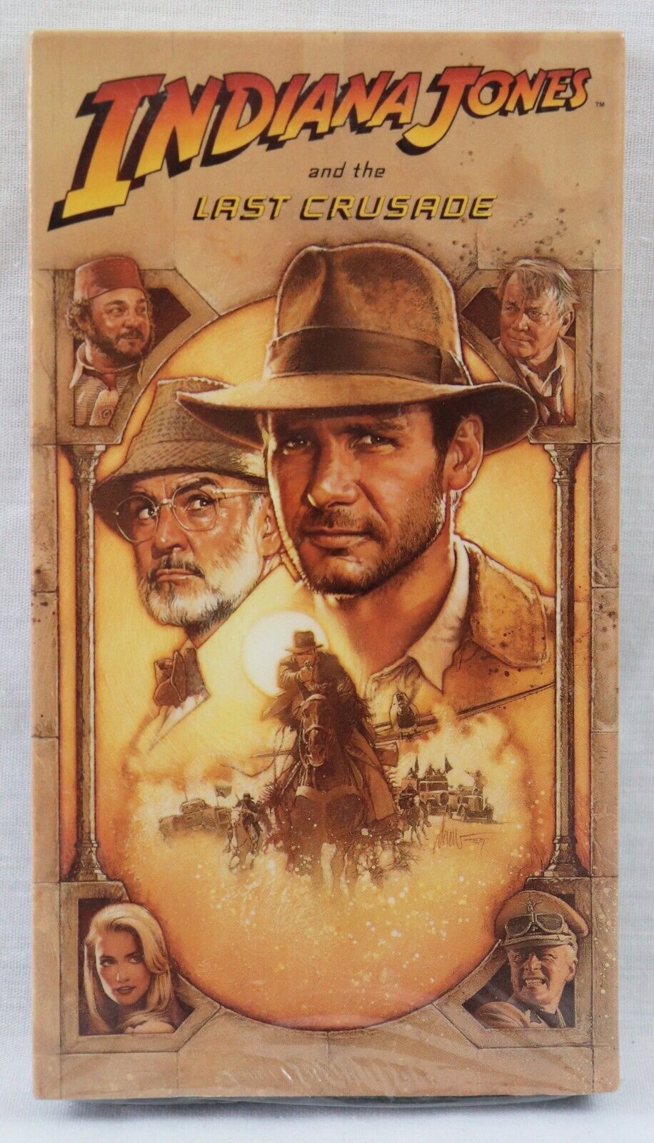 Indiana Jones Last Crusade VINTAGE SEALED VHS Cassette Paramount Yellow Mark