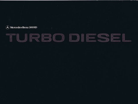 ORIGINAL Vintage 1978 Mercedes Benz 300SD Turbo Diesel Sales Brochure Book